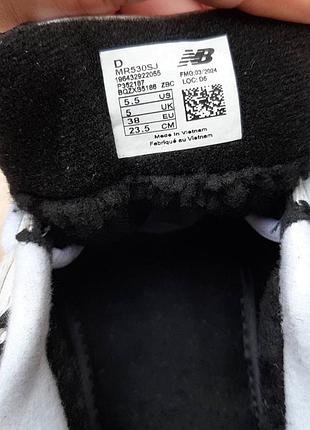 New balance 530 чорні з білим комбіновані матеріалиштучне хутро топ (ліцензія)