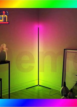 Bs кутовий led торшер best mix ledox design з пультом та регульованою яскравістю 330 колірних комбінац bas77/n