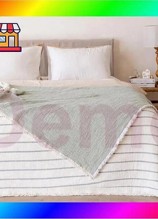 Bs муслиновое покрывало muslin best mix 230х250 см зеленый bas77/n