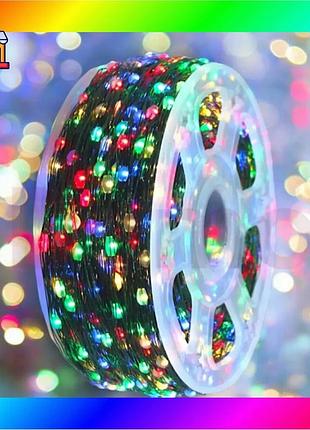 Bs гирлянда на катушке best mix роса 50 м,500 led с пультом мультик bas77/n