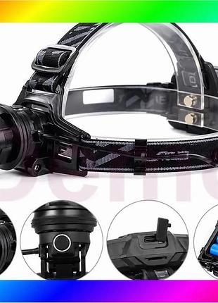 Bs светодиодный налобный фонарь best mix 3 акб / фонарь bl 8070 -p50 3х18650mah bas77/n