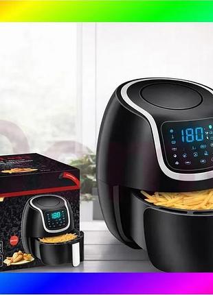 Bs воздушная фритюрница с best mix кнопкоми silver love mk-81-а 1500w, на 8 литров bas77/n