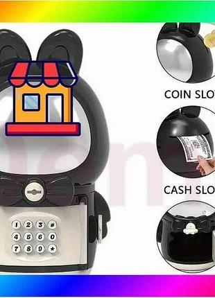 Bs детская электронная копилка best mix сейф космонавт с кодовым замком little space rabbit piggy bank bas77/n