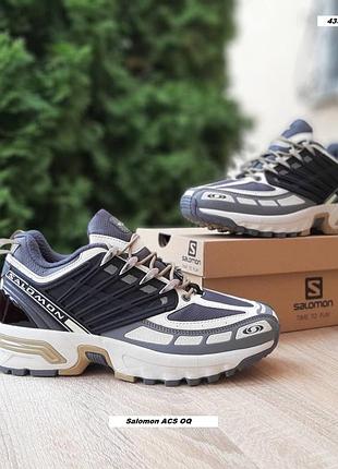 Salomon acs oq gore-tex бежеві з сірим комбіновані матеріалитермо євро зима