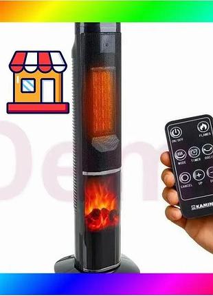 Bs колонный тепловентилятор teesa best mix 2000w с имитацией камина bas77/n