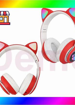 Bs бездротові навушники cat best mix stn-28 / гарнітура з мікрофоном fm радіо bluetooth червоний bas77/n