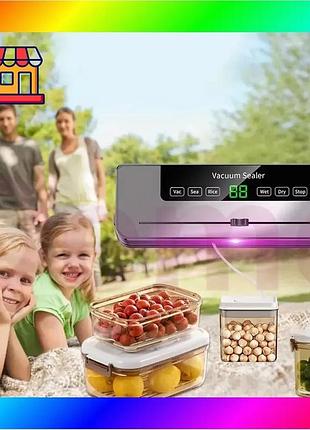 Bs вакуумний пакувальник для best mix продуктів з led-дисплеєм та різаком, fkj-5100 / побутовий вакуум bas77/n
