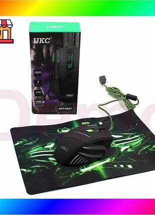 Bs мишка gaming mouse best mix + pad x7s 7d/6967 bas77/n