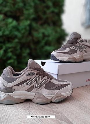 New balance 9060 бежеві з шоколадом замшагортекс термо єврозима топ (ліцензія)