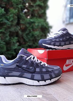 Nike p-6000 сірі золотий знак комбіновані матеріали термо єврозима