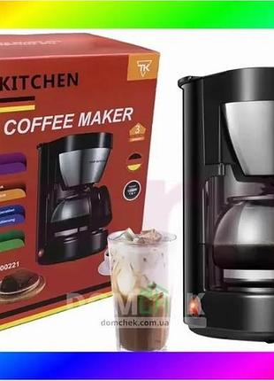 Bs кофеварка электрическая капельная best mix с подогревом top kitchen tk00221 bas77/n