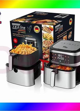 Bs фритюрница 12 л best mix с двумя тенами 4200вт zepline zp-216 с съемной корзинкой bas77/n