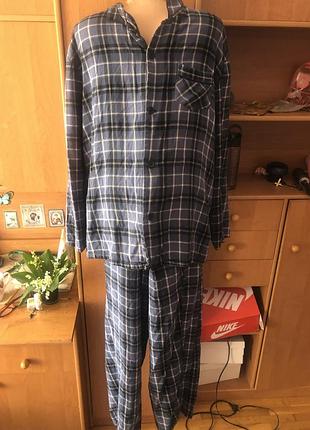 Пижама, комплект, костюм, 100% коттон, xl. tu.