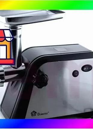 Bs мясорубка domotec ms best mix 2020 + соковыжималка, электромясорубка 2600w, мощная мясорубка с наса bas77/n
