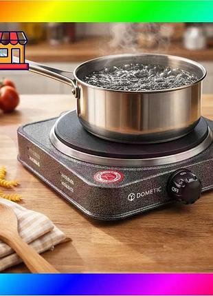 Bs плита электрическая дисковая best mix domotec ms-5811 настольная на 1 конфорку 1500w bas77/n
