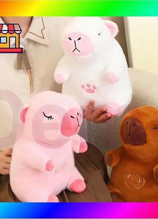 Bs интерактивная дышащая капибара best mix snuggle pulse capybuddy 30 см мягкая плюшевая игрушка bas77/n