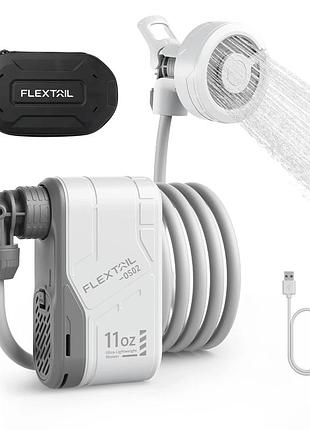 Душ flextail max shower + кейс портативный, аккумуляторный, дачный, походный, для военных, легкий, с насосом, usb-c