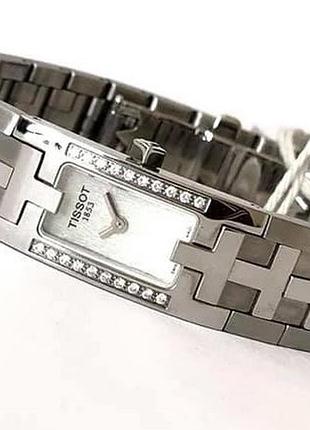 Престижные швейцарские часы с бриллиантами tissot t-lady, оригинал