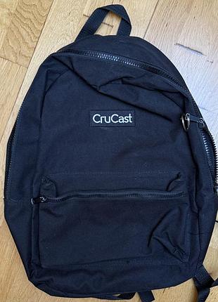 Базовий чорний рюкзак crucast (merch) — bassline & dnb style