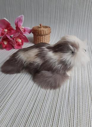 Мягкая игрушка тюлень из натурального меха