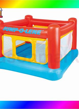 Bs надувний батут intex best mix 48260 "jump-o-lene", 174 х 174 х 112 см, червоний bas77/n