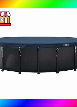 Bs защитный тент-чехол intex best mix 28088, ø 610 см для каркасного бассейна bas77/n