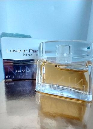 Love in paris nina ricci миниатюра 5мл оригинал