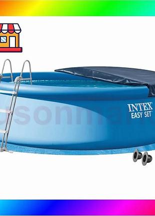 Bs надувной бассейн intex best mix 26166-5в1, 457 х 107 см (бассейн, подстилка, насос, стремянка, тент bas77/n