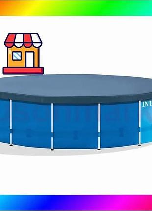 Bs защитный тент-чехол intex best mix 28032, ø 457 см для каркасного бассейна bas77/n