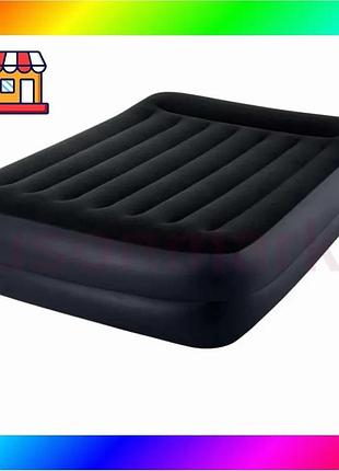 Bs надувная кровать intex best mix 64124, 152 х 203 х 42 см, встроенный электронасос. двуспальное bas77/n
