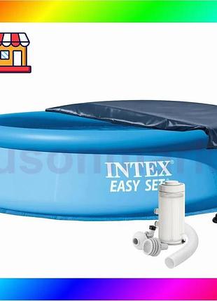 Bs надувной бассейн intex best mix 28120-5, 305 х 76 см (бассейн, подстилка, насос, фильтр 2006 л/ч, т bas77/n