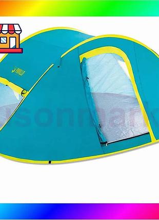 Bs четырехместная палатка pavillo best mix bestway 68087 «cool mount 4», 240 х 210 х 100 см bas77/n