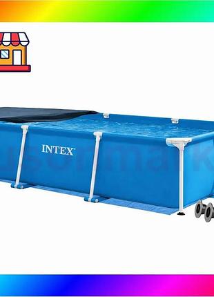 Bs каркасный бассейн intex best mix 28272-3в1, 300 х 200 х 75 см (бассейн, подстилка, тент) bas77/n