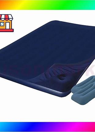 Bs надувной матрас pavillo best mix bestway 67004-3, 183 х 203 х 22 см, с наматрасцем-чехом, двумя под bas77/n