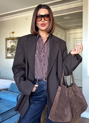 Жакет с содержанием шерсти оверсайз zara