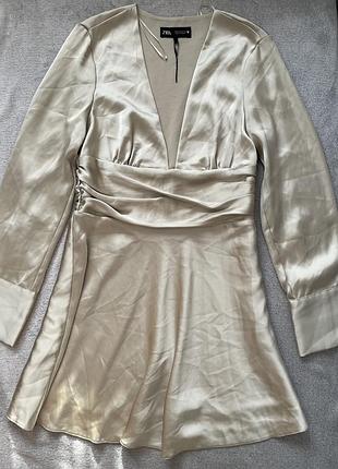 Сукня атласна zara