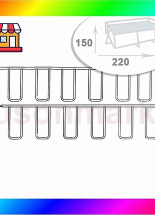Bs каркас для каркасного best mix бассейна intex 10942-01. размер 220 х 150 х 60 см bas77/n