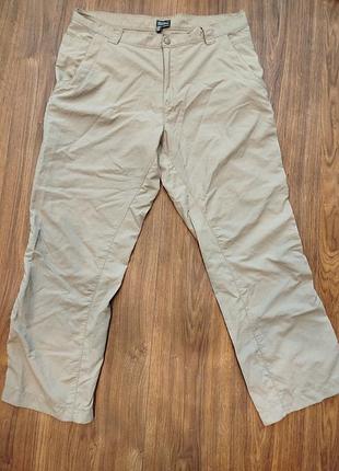 Royal robbins нейлоновые брюки бежевые с фурнитурой ykk
