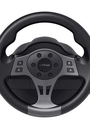 Ігрове кермо trust gxt 289 movi racing з педалями, сумісне з pc/ps4/ps3/xbox, 270°, чорний