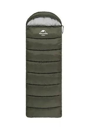 Спальный мешок naturehike nh20msd07 u250s r green туристический трехсезонный для кемпинга и походов