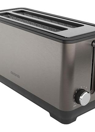 Тостер aiwa kofotatsu abt-1600 коричневый 1600 вт 2 отделения функция размораживания (abt-1600)