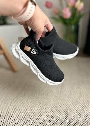 Кроссовочки 89, р.26,30,31, текстиль, черный