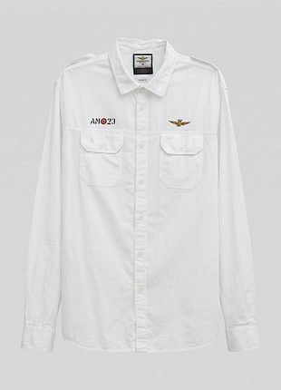Рубашка aeronautica militare мужская белая xl