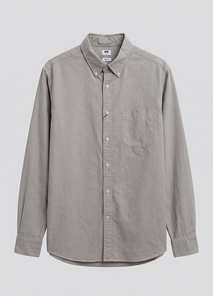 Рубашка uniqlo мужская серая xl