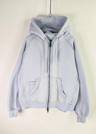 Named collective deconstructed zip hoodie unisex s/m size