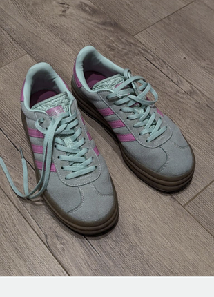 Оригинальные замшевые кеды adidas samba 38-38,5