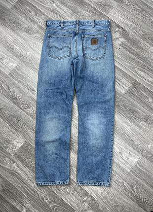 Чоловічі блакитні джинси carhartt wip marlow, original, розмір 32*32