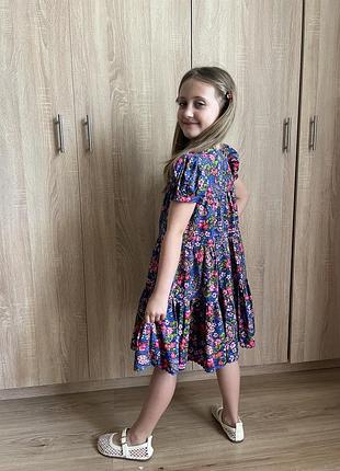 Яскрава сукня в квіти 💙💙💙 3