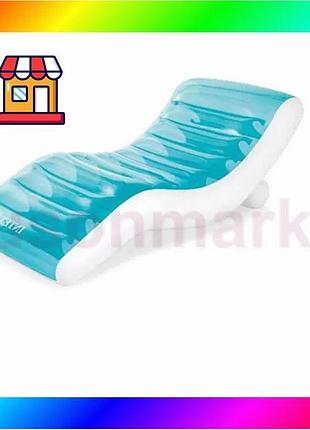 Bs пляжний надувний шезлонг best mix intex 56874, 191 х 99 см bas77/n