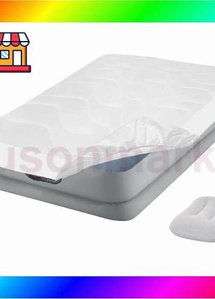 Bs надувная кровать intex best mix 64157-3, 99 х 191 х 36 см, встроенный электронасос, наматрасник, по bas77/n